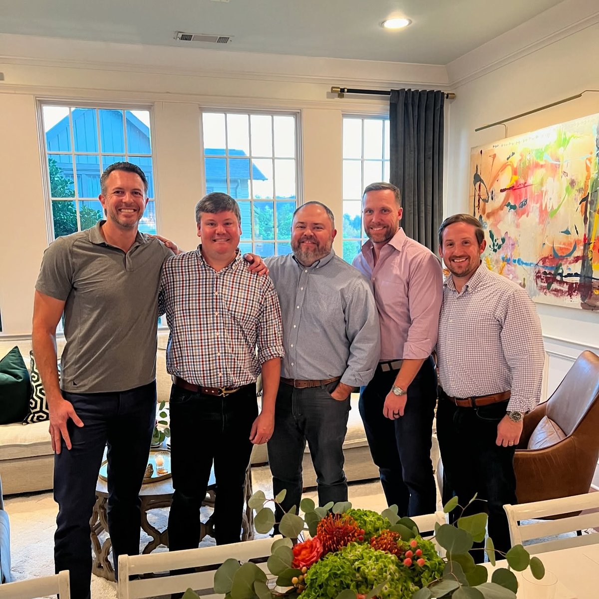 The Veritas partners together at a client tasting.